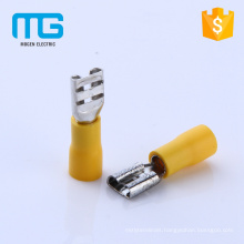 New yellow 24A PVC female spade connector sizes